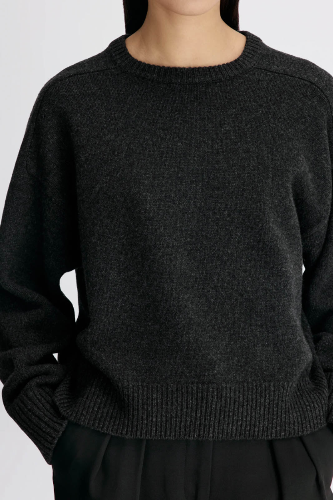Loulou de Saison, Pullover Breha in Charcoal Melange