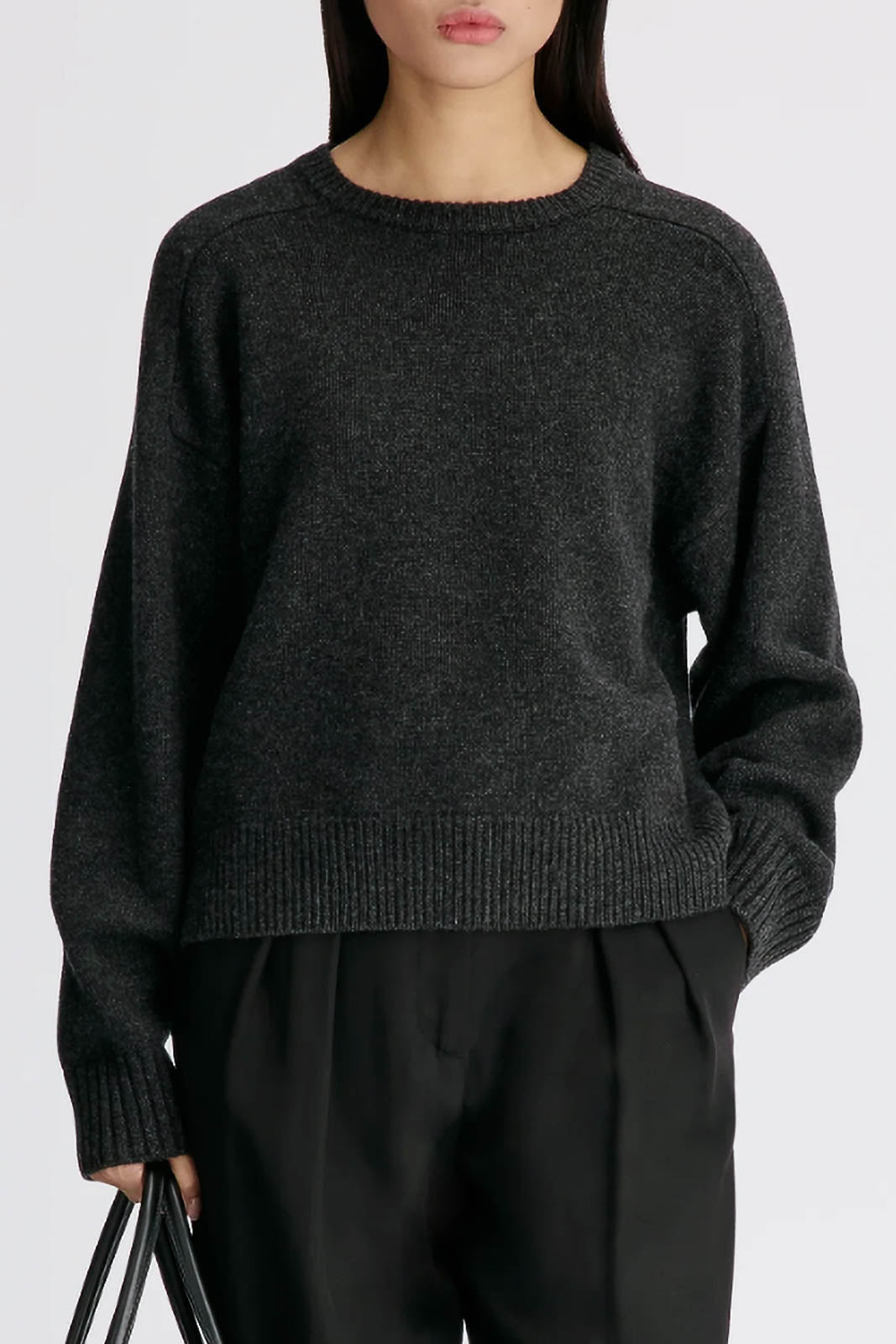 Loulou de Saison, Pullover Breha in Charcoal Melange