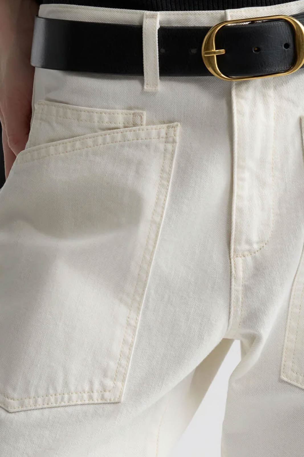 Nili Lotan, Jeans Shon in Cream