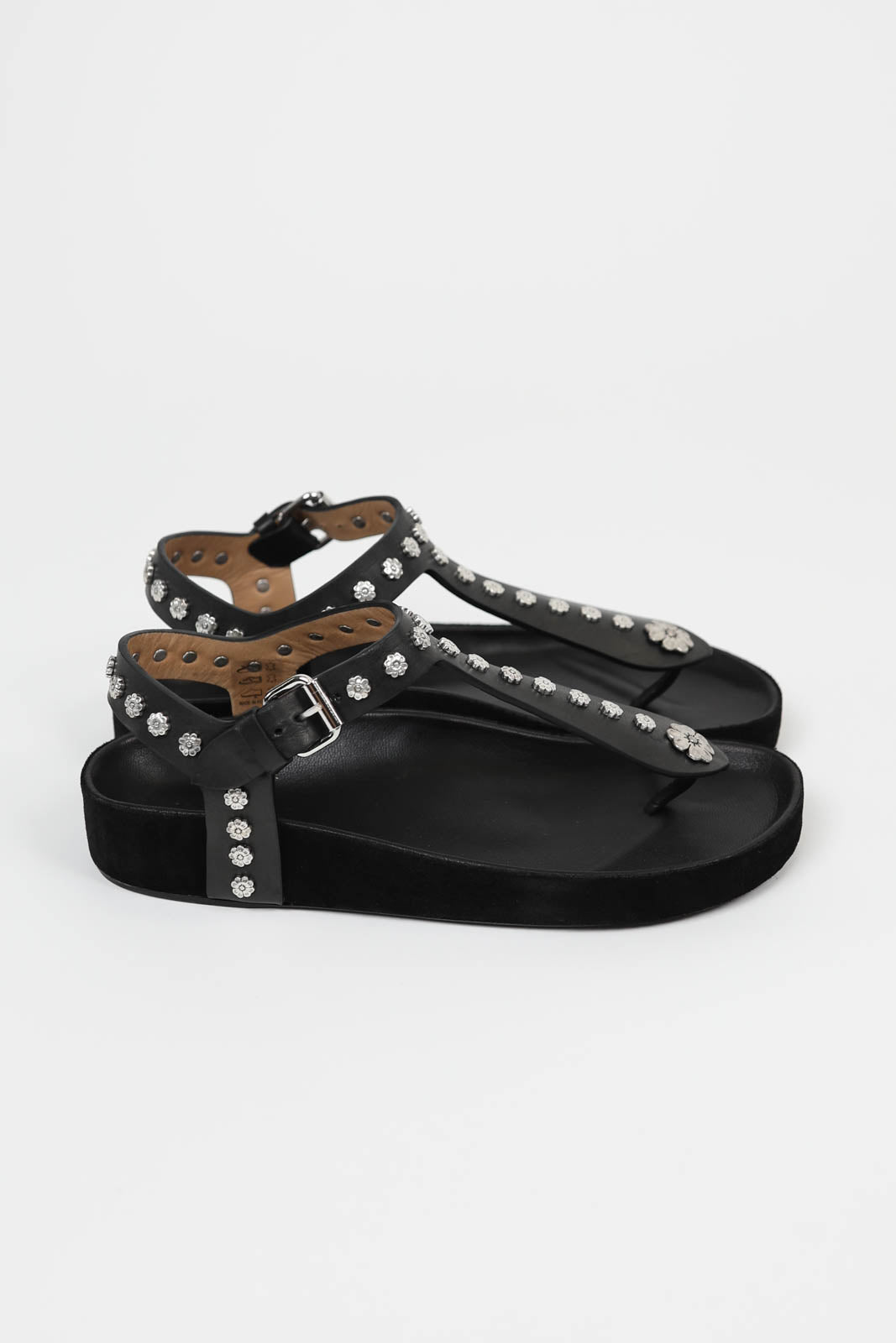 Sandalen Enore in Black/Silver