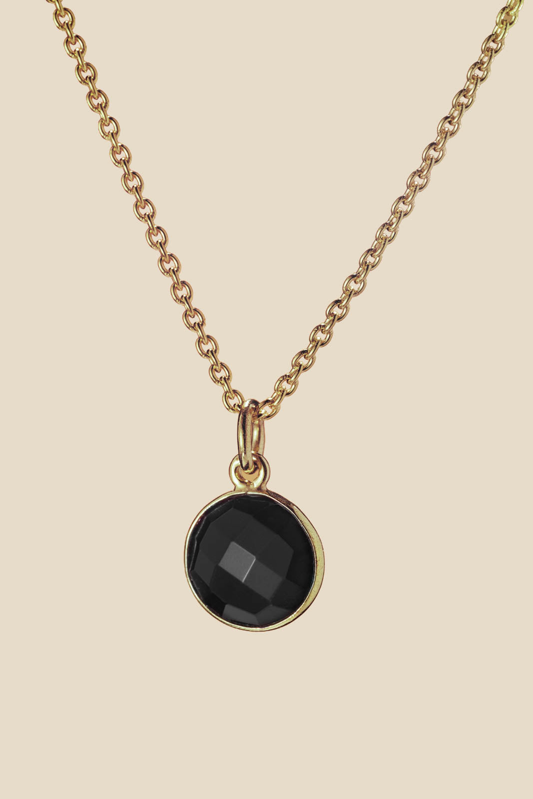 Purple Connective, Anhänger aus Onyx in Onyx Gold