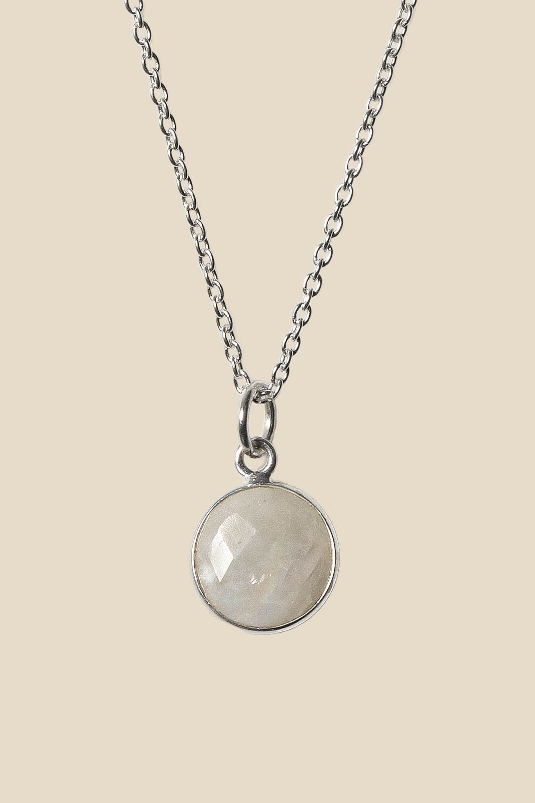 Purple Connective, Anhänger aus Mondstein in Moonstone Silver