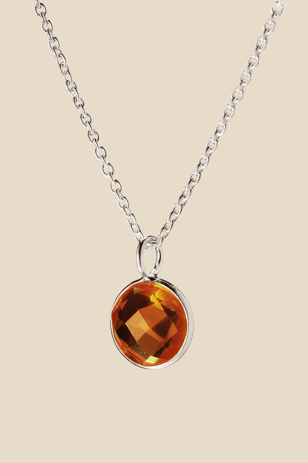 Purple Connective, Anhänger aus Citrine in Citrine Silver