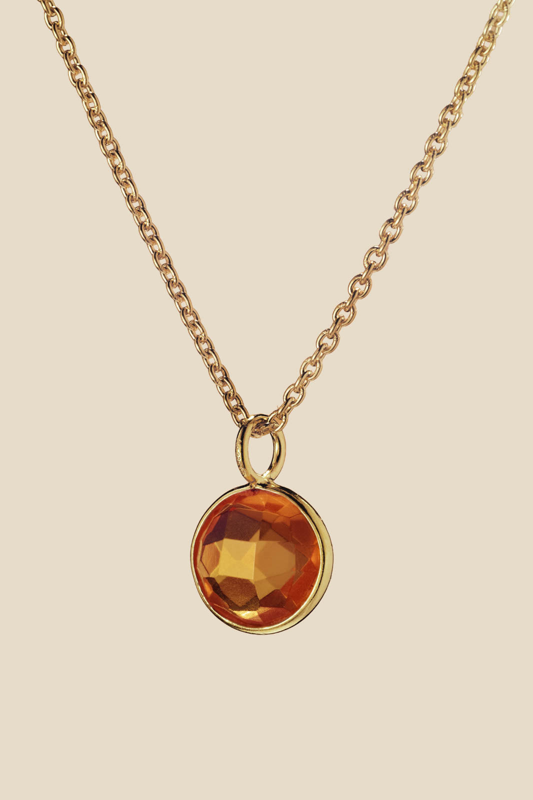 Purple Connective, Anhänger aus Citrine in Citrine Gold