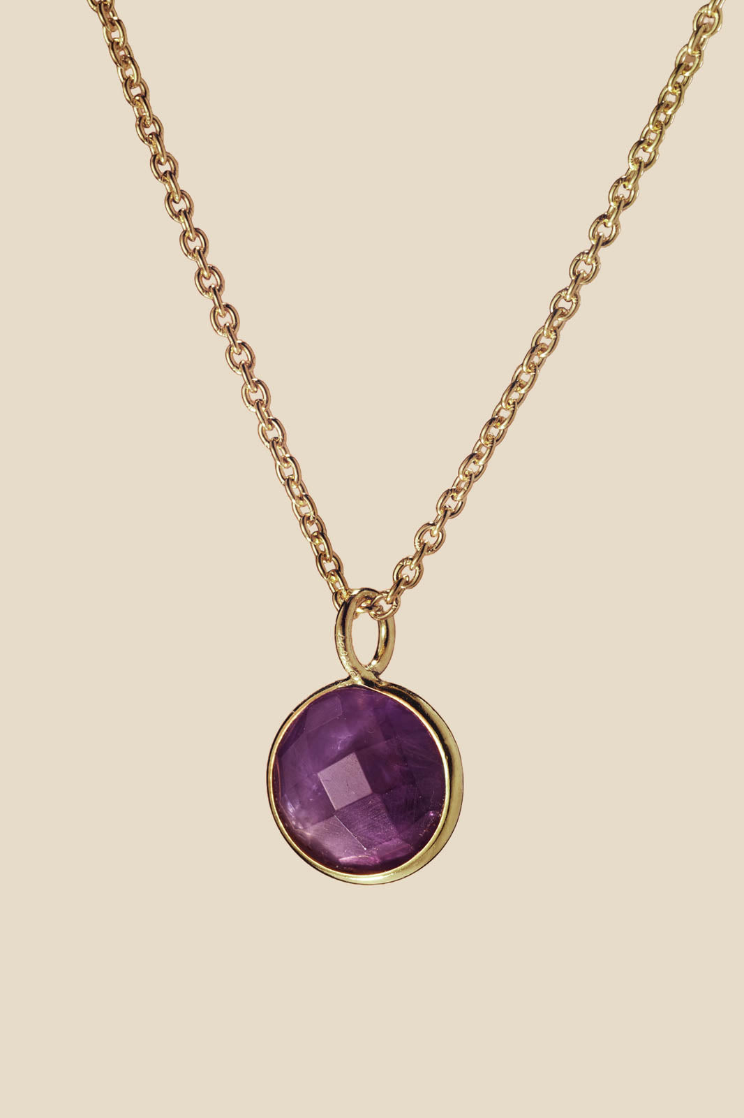 Purple Connective, Anhänger aus Amethyst in Amethyst Gold