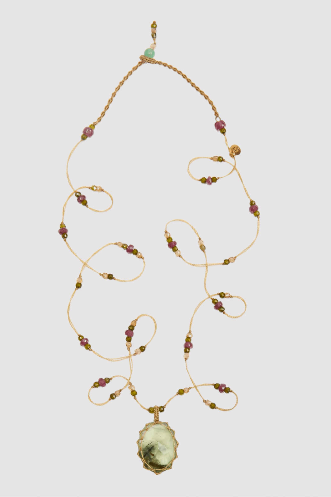 Sharing Bijoux, Halskette Tibet in Prehnite Rutile