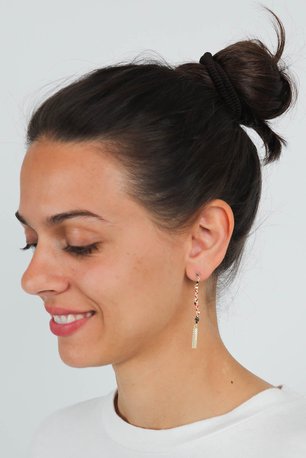 Ohrringe N° 815 in Gold/Red