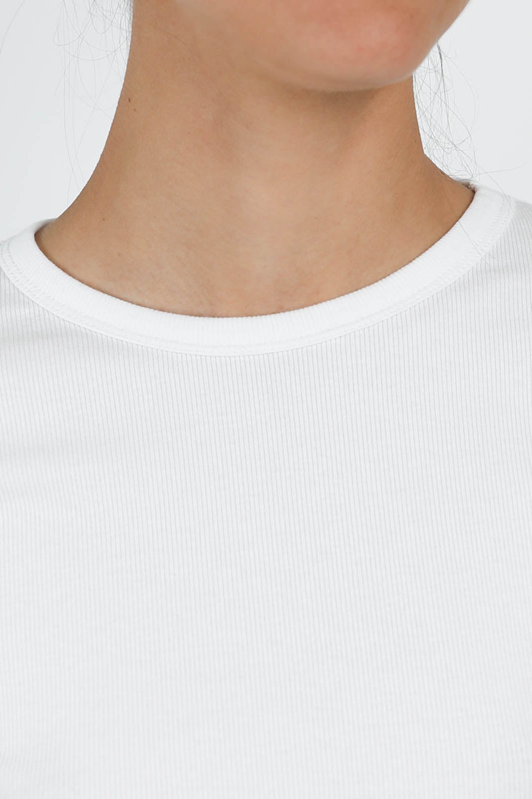 Langarm-Shirt Mor in Weiss