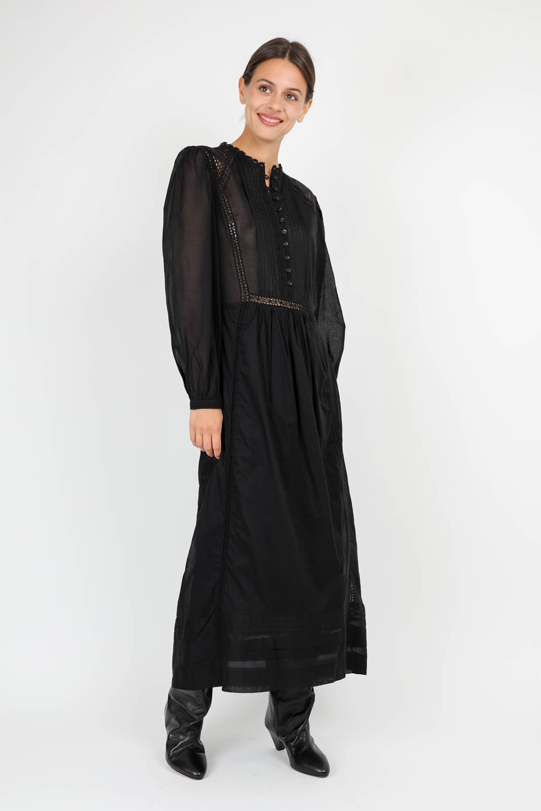 Kleid Gisela in Schwarz