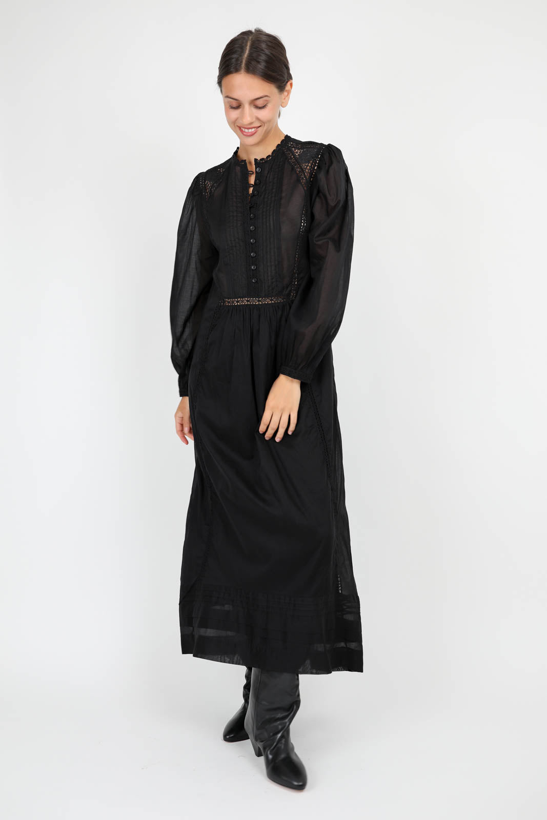 Kleid Gisela in Schwarz