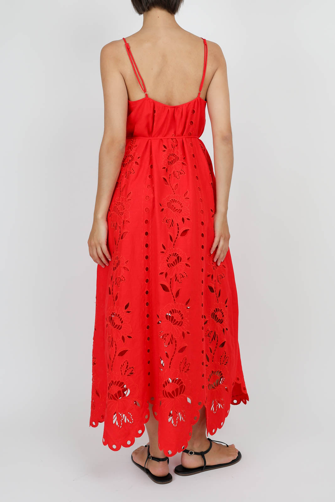 Kleid Richelieu in Rot