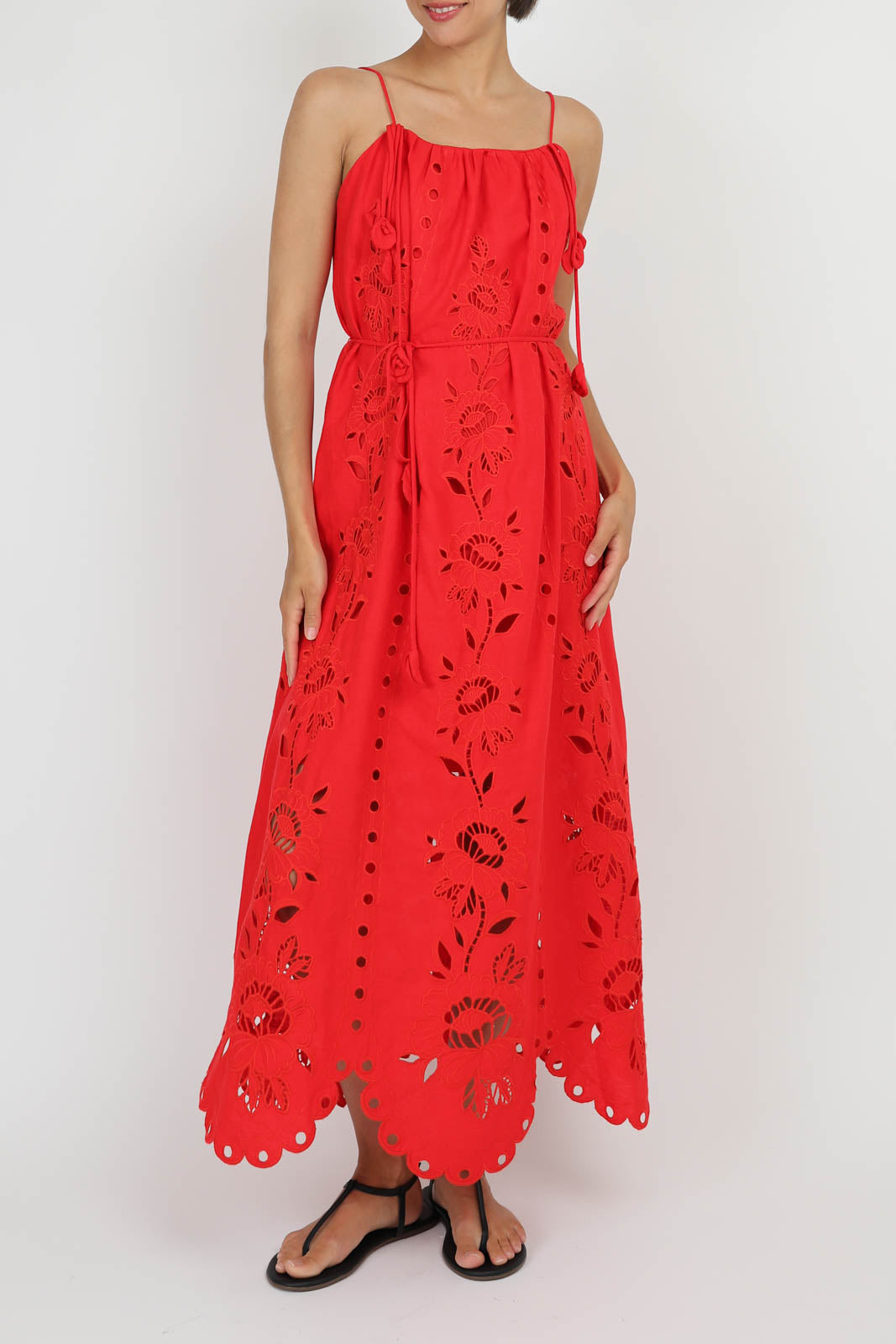 Kleid Richelieu in Rot