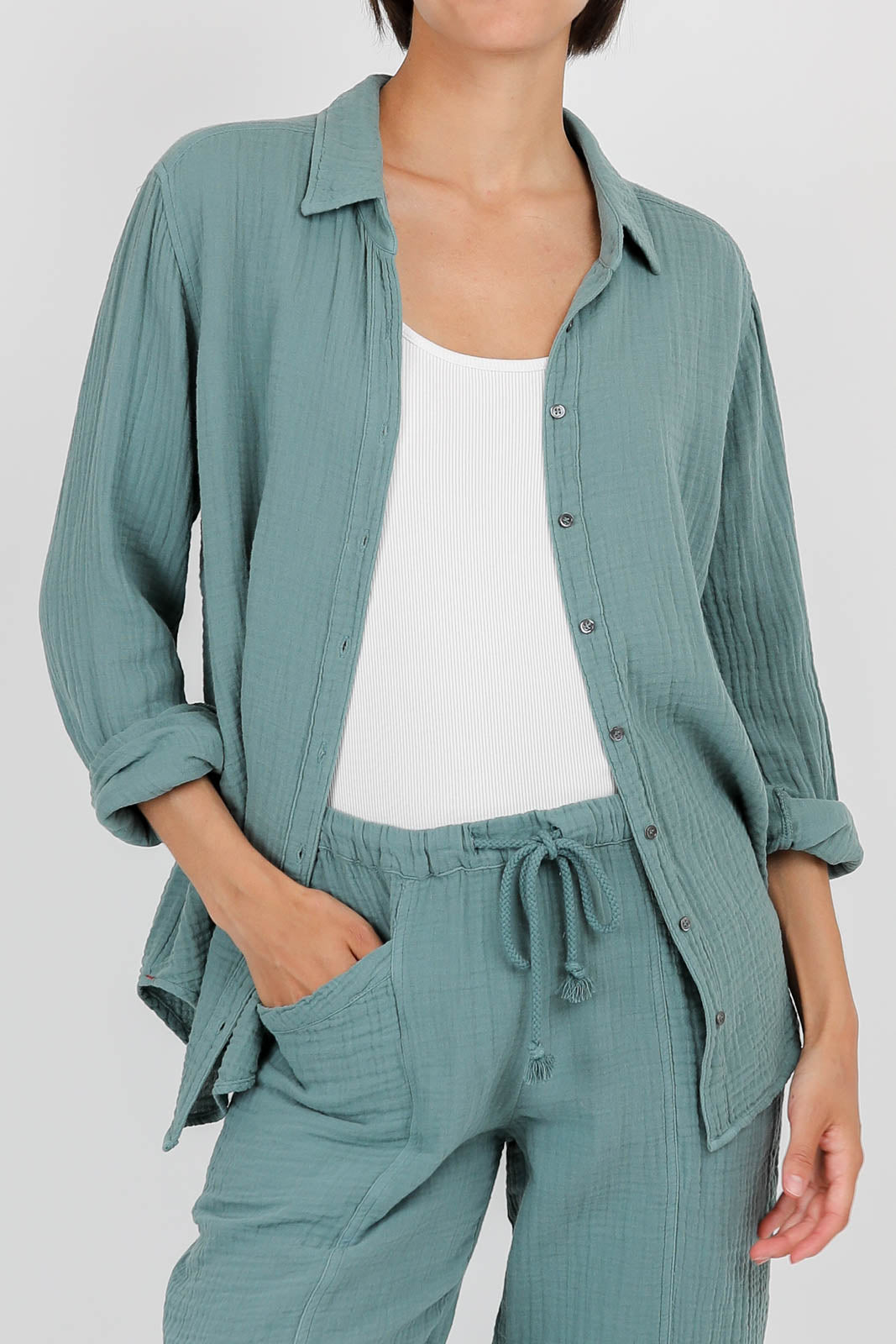 Bluse Scout in Dusty Sage