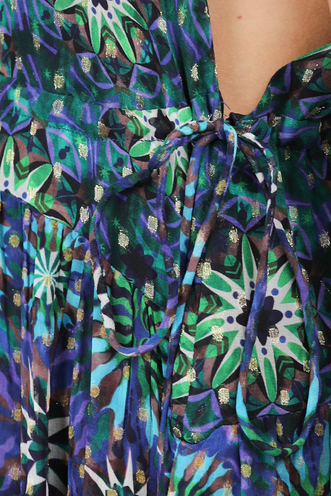 Kleid North in Fractal Green