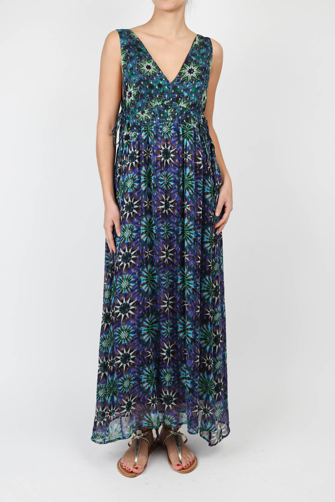 Kleid North in Fractal Green