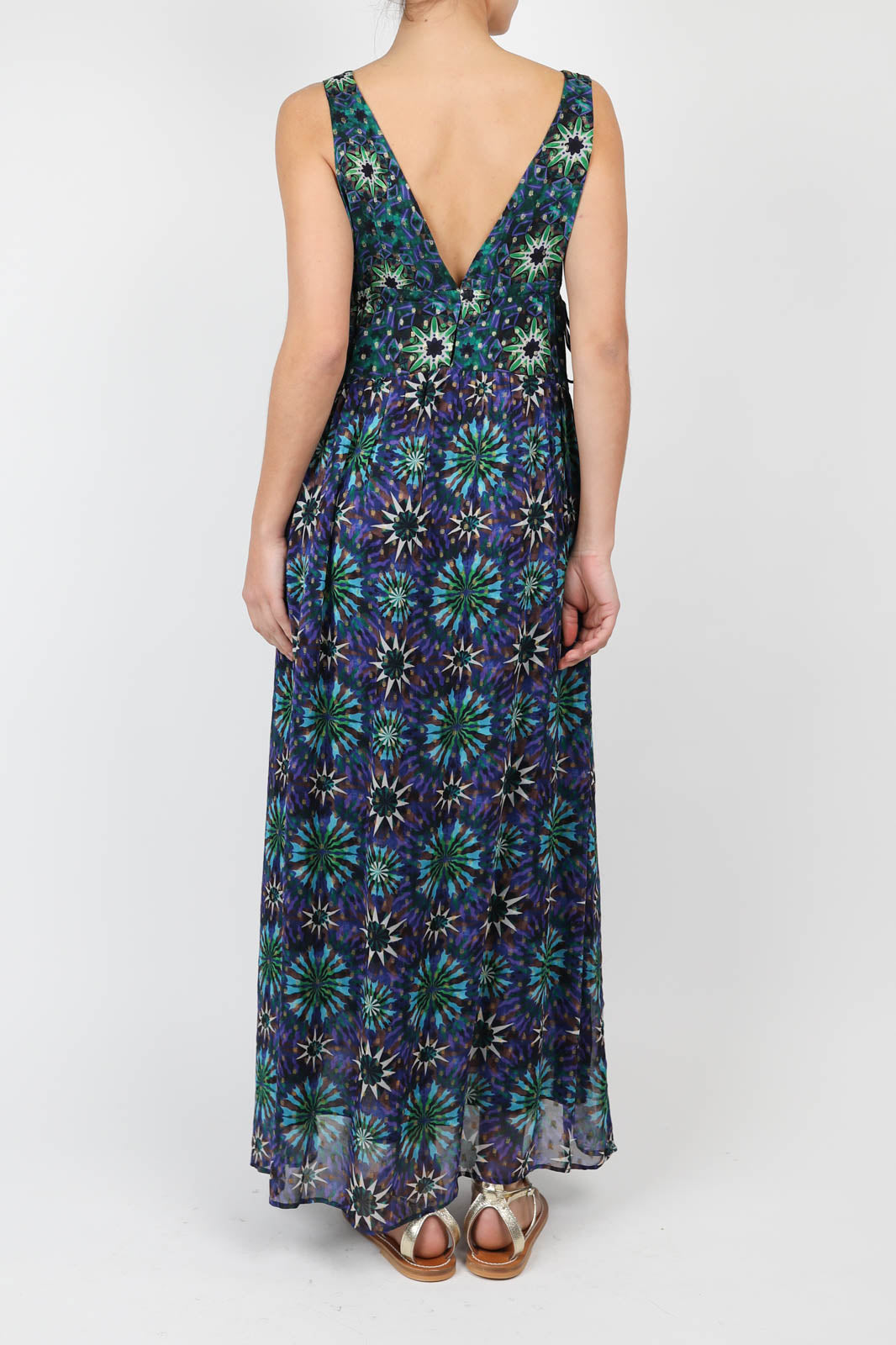 Kleid North in Fractal Green