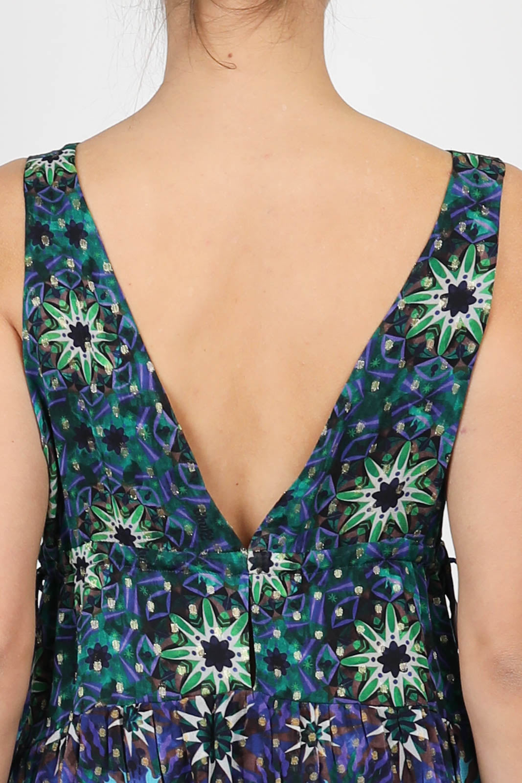 Kleid North in Fractal Green