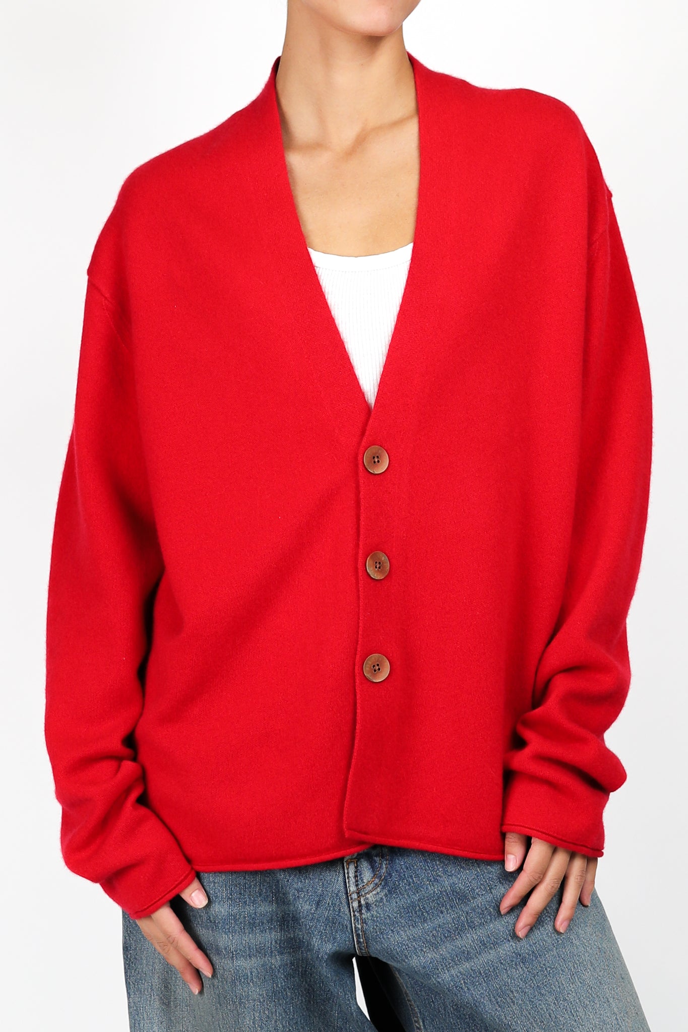 Cardigan Everywear in True Red