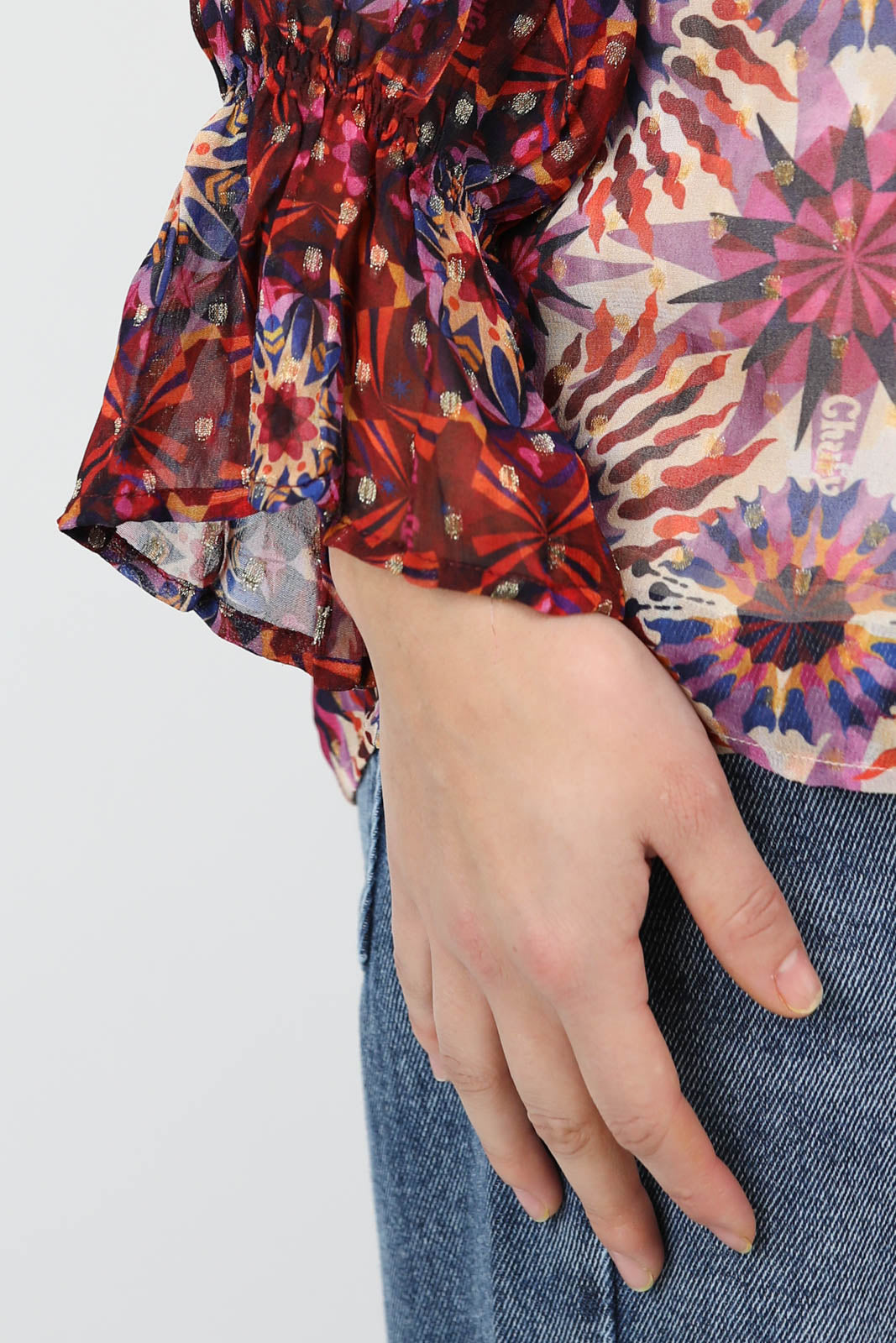 Bluse Lena in Fractal Red