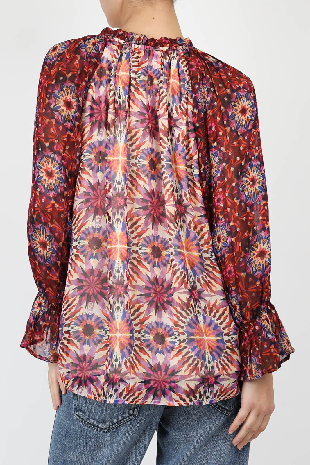 Bluse Lena in Fractal Red