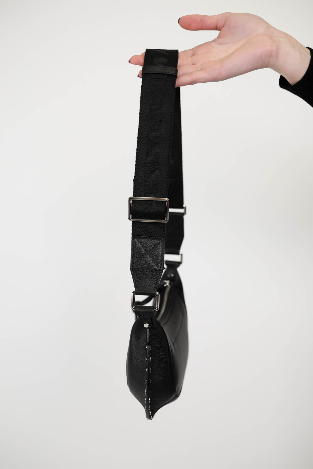 Tasche Mini Moon in Black/Silver