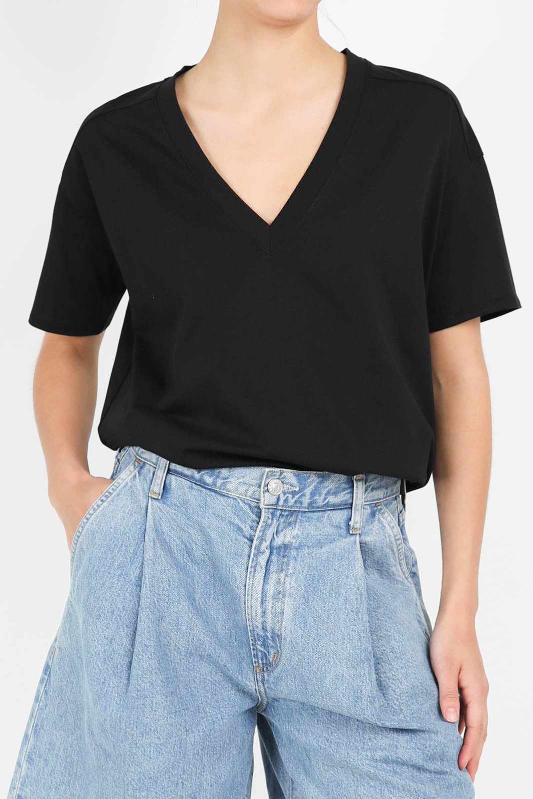T-Shirt Faaa in Schwarz
