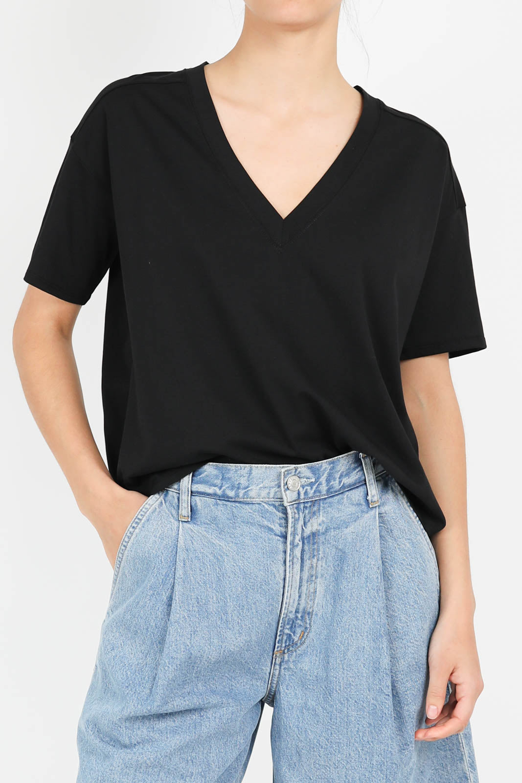 T-Shirt Faaa in Schwarz