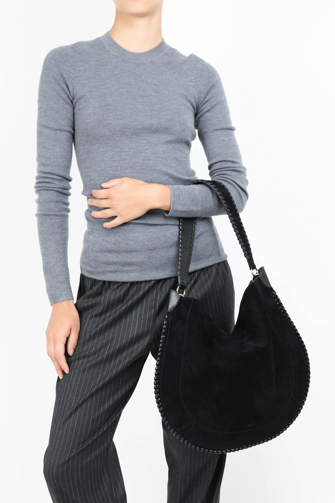 Isabel Marant, Tasche Oskan Hobo Soft in Schwarz