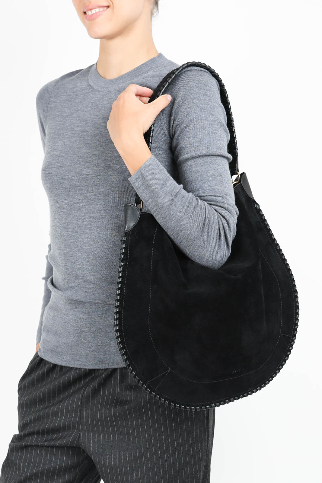 Isabel Marant, Tasche Oskan Hobo Soft in Schwarz