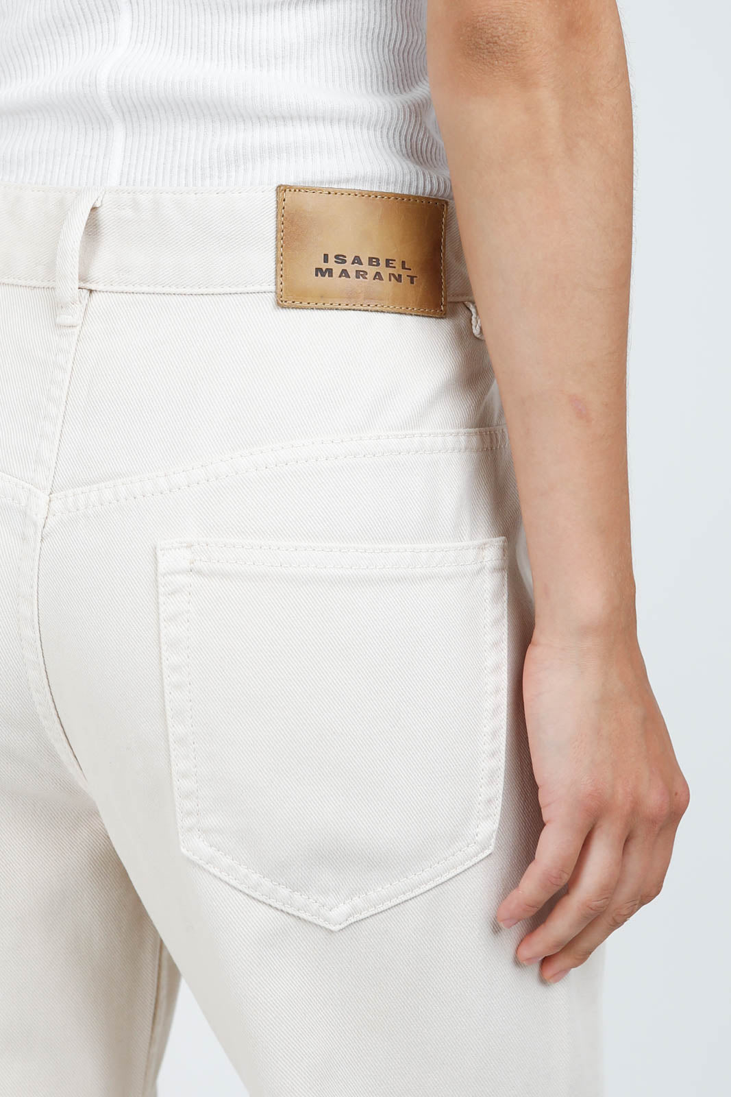 Jeans Belvira in Ecru