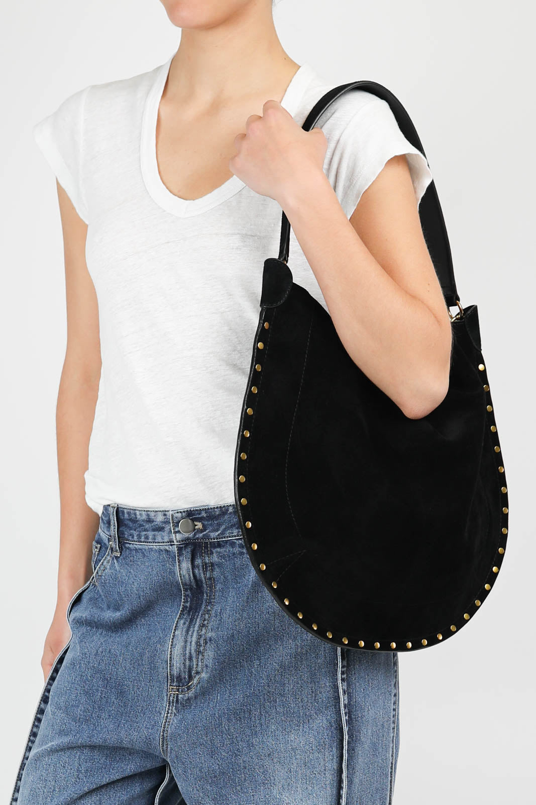 Tasche Oskan Hobo in Schwarz