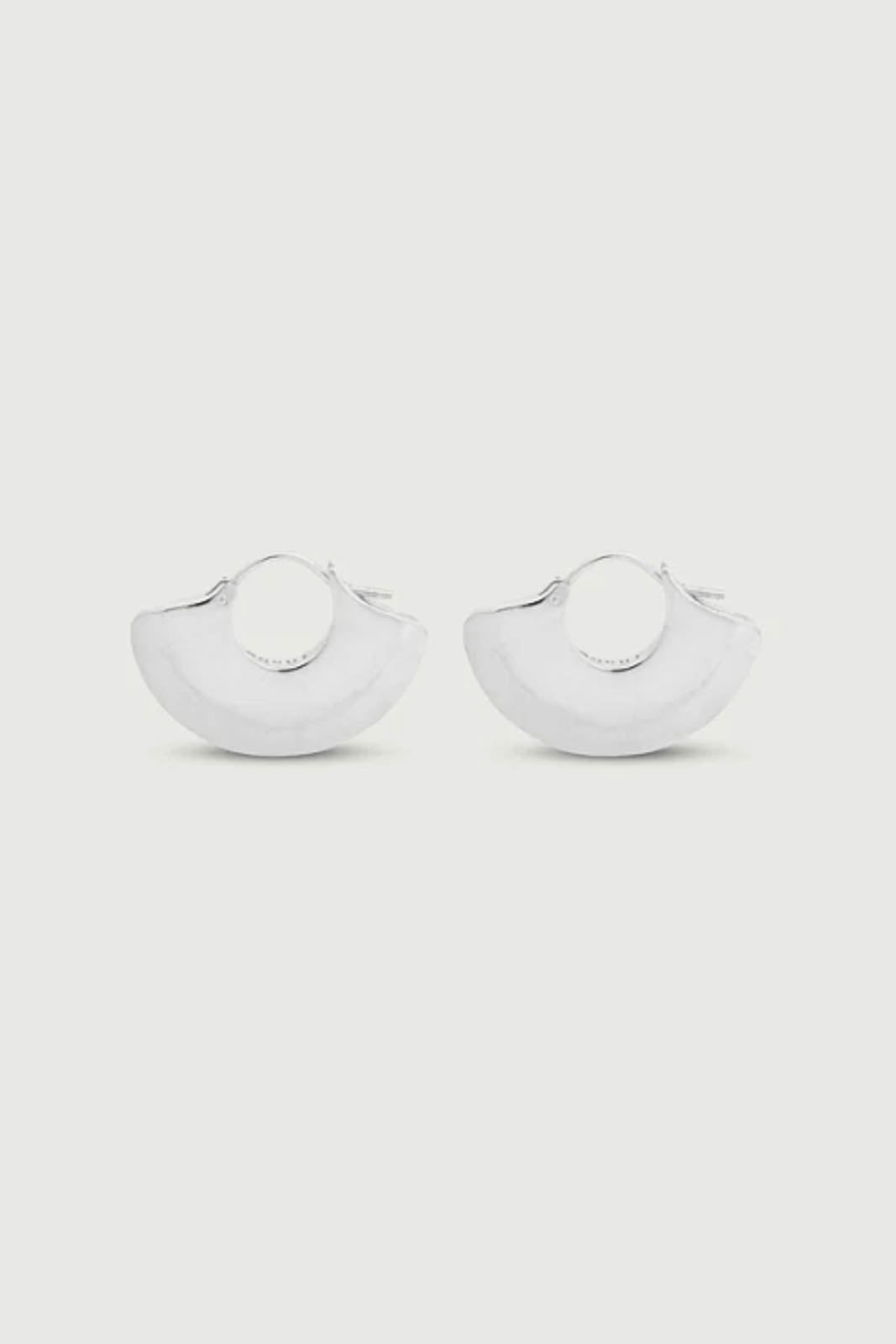 Soeur, boucles d'oreilles Bo Plate en argent