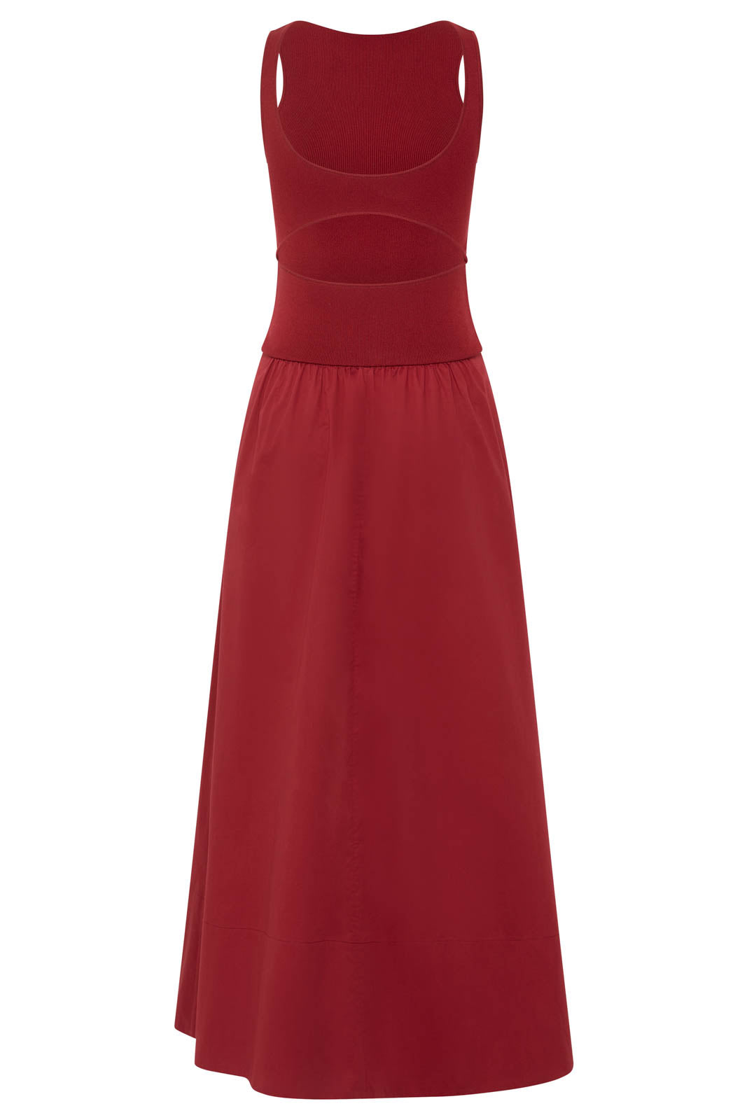 Kleid Bateau in Berry
