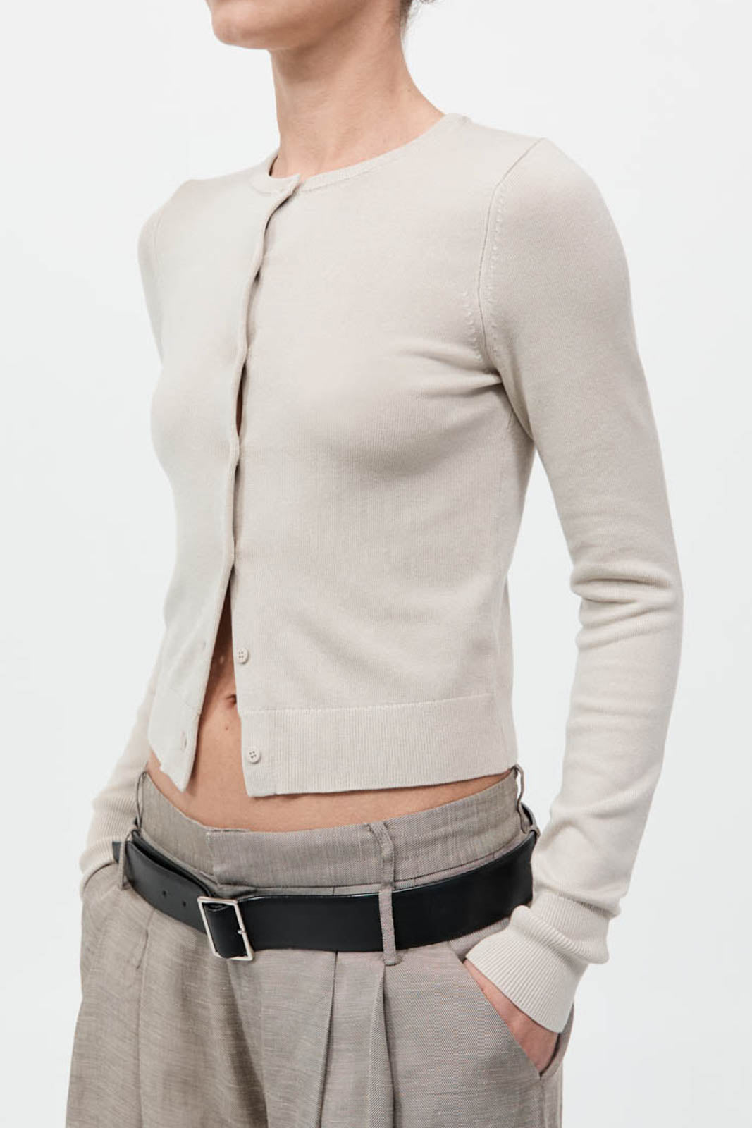 Cardigan Classic in Creme
