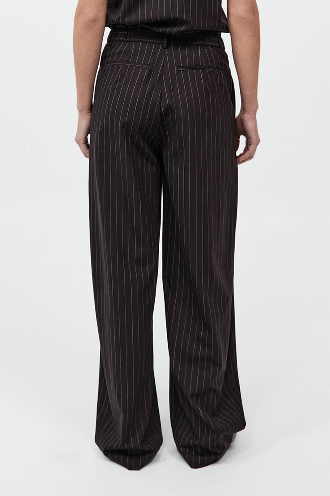 Hose Pinstripe Tapered in Mahogany Stripe