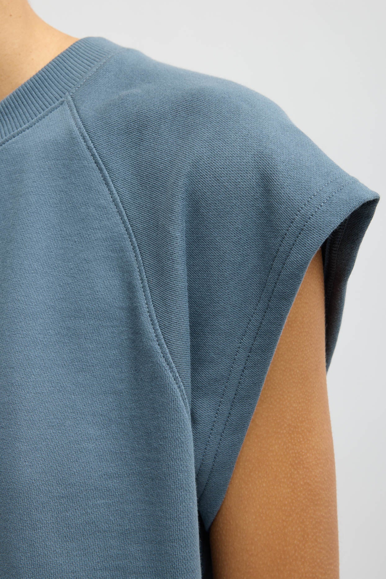 Tibi, Top Light Weight in Blue Grey