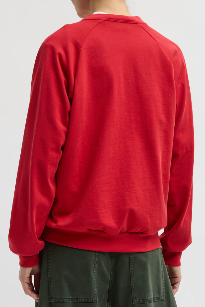 Tibi, Sweatshirt Perfect Vintage in Rot