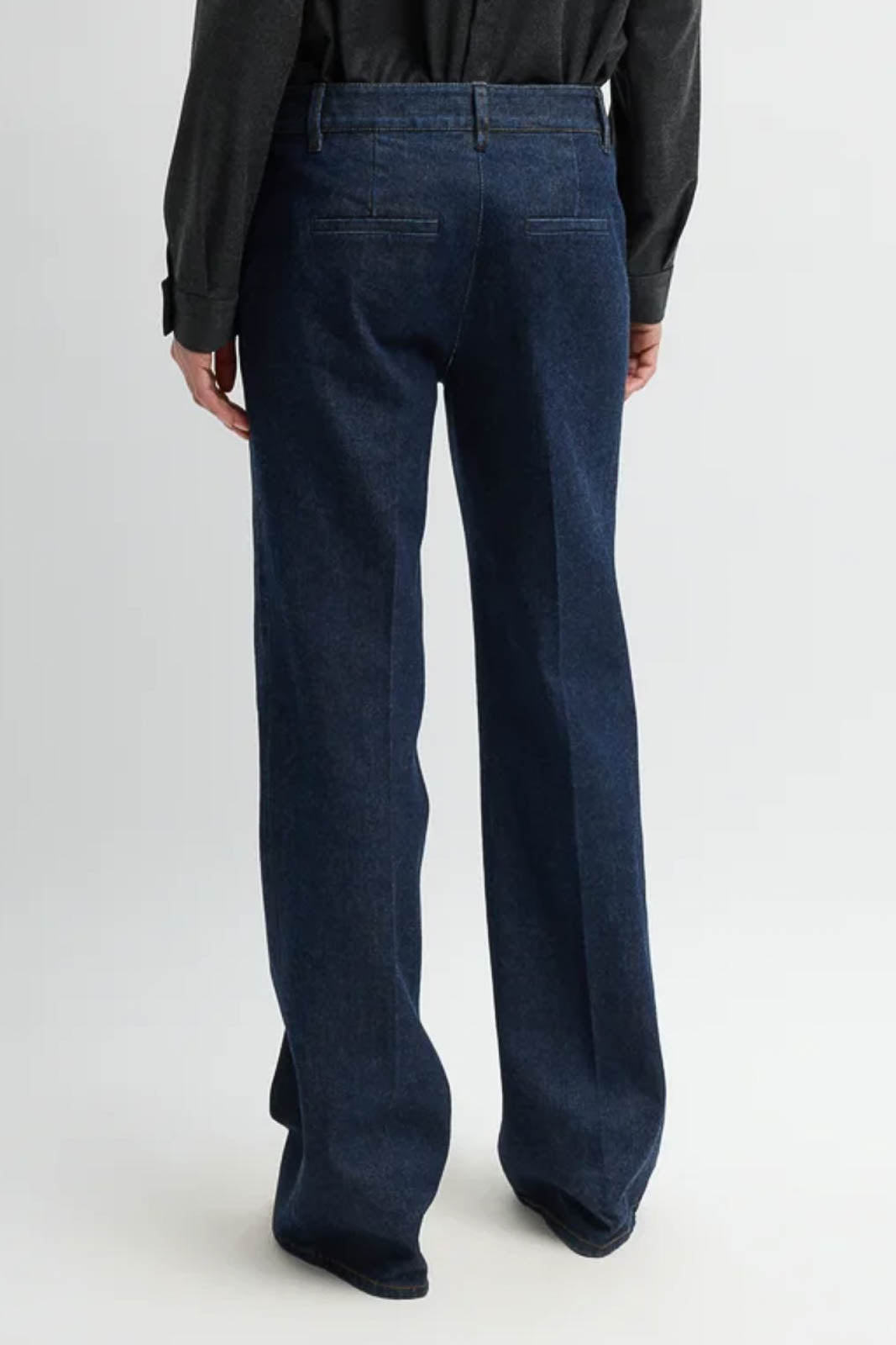 Tibi, Jeans Pat in Dark Denim