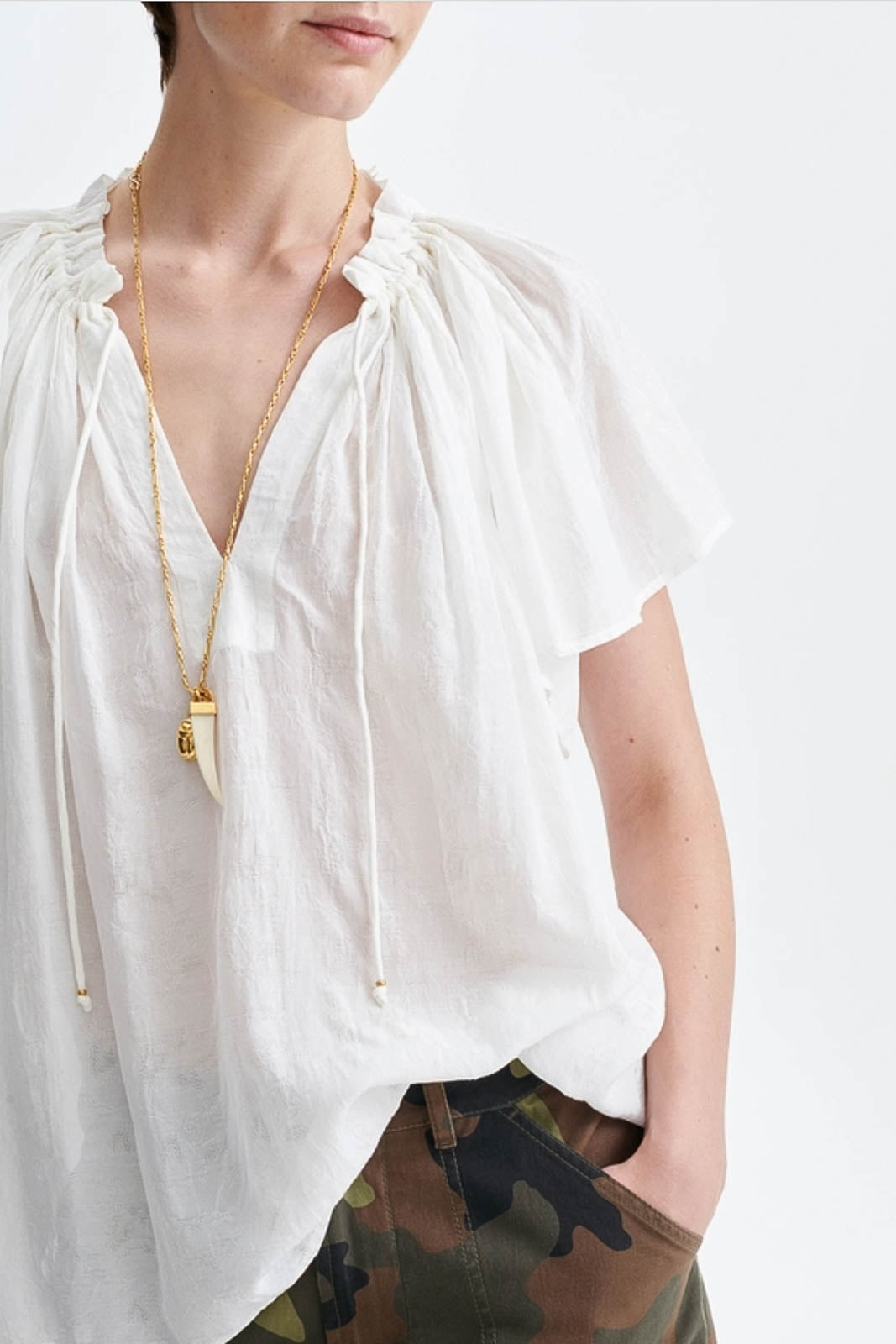 Vanessa Bruno, Bluse Halisson in Ecru