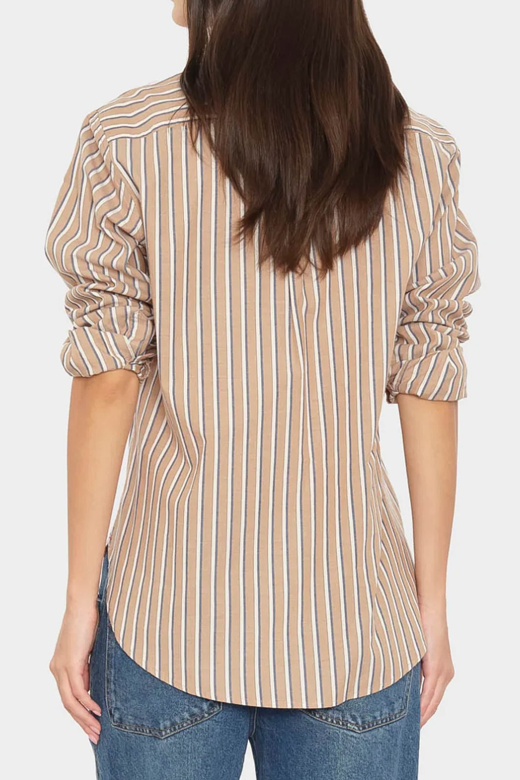 Xirena, Bluse Beau Stripes in Hickory Navy