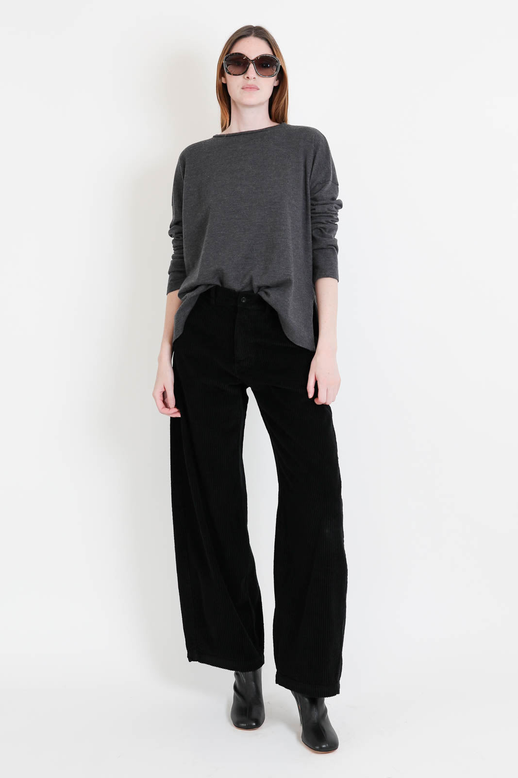 Labo.Art, Hose Sbam Velluto in Schwarz