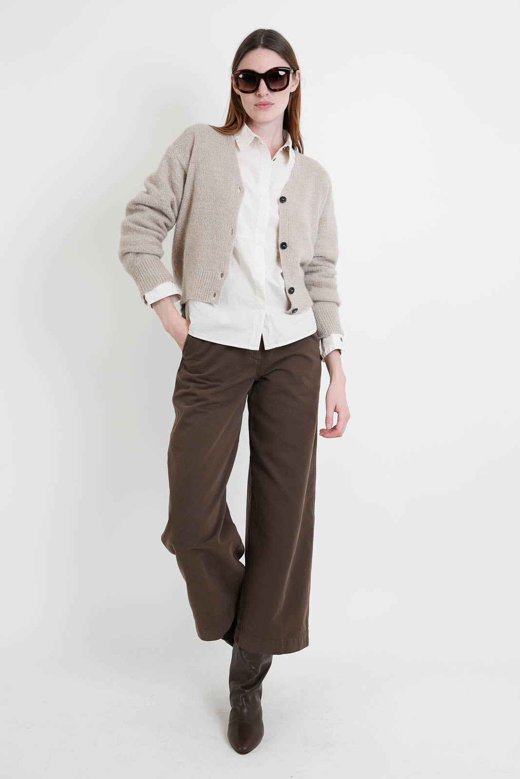 Pomandere, Bluse aus Baumwolle in Soft Lime