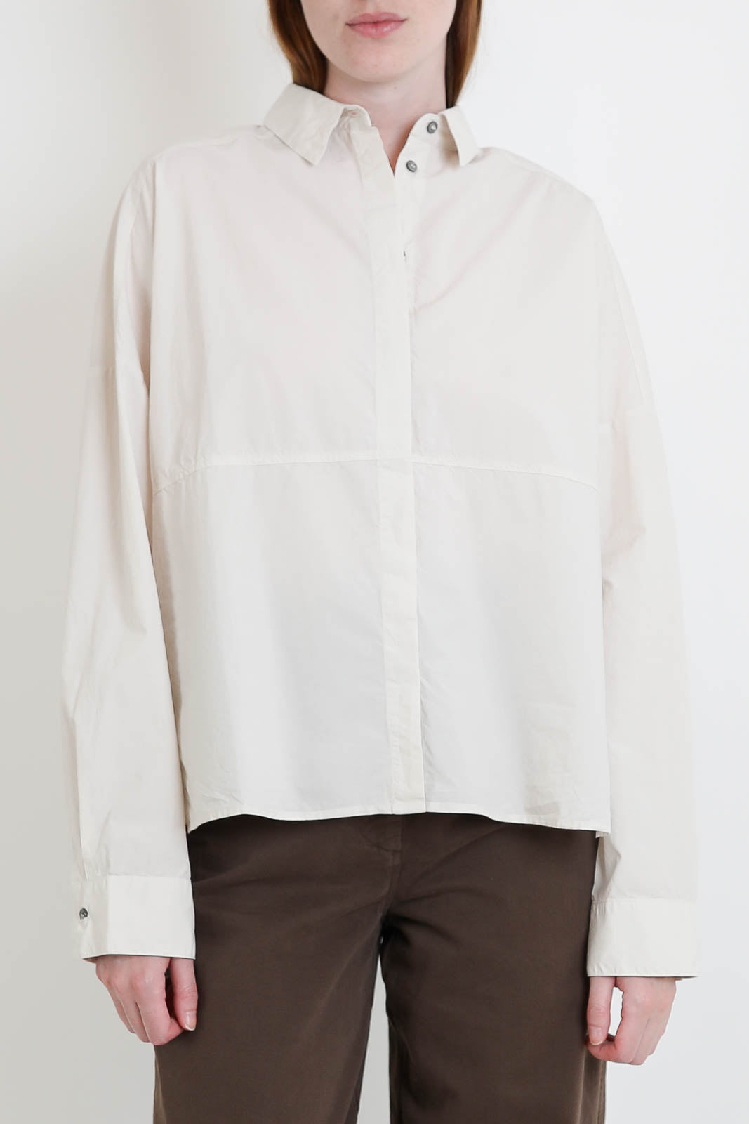 Pomandere, Bluse aus Baumwolle in Soft Lime