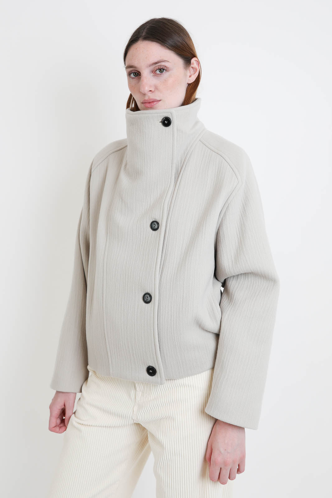 Pomandere, Jacke aus Wolle in Ivory