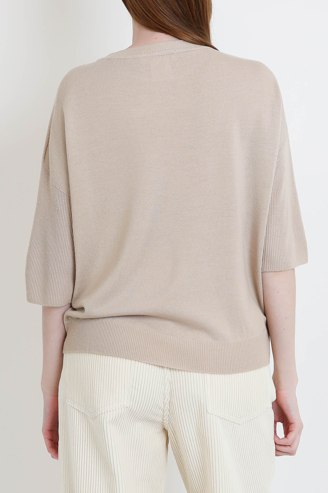 Pomandere, Pullover aus Wolle in Sand