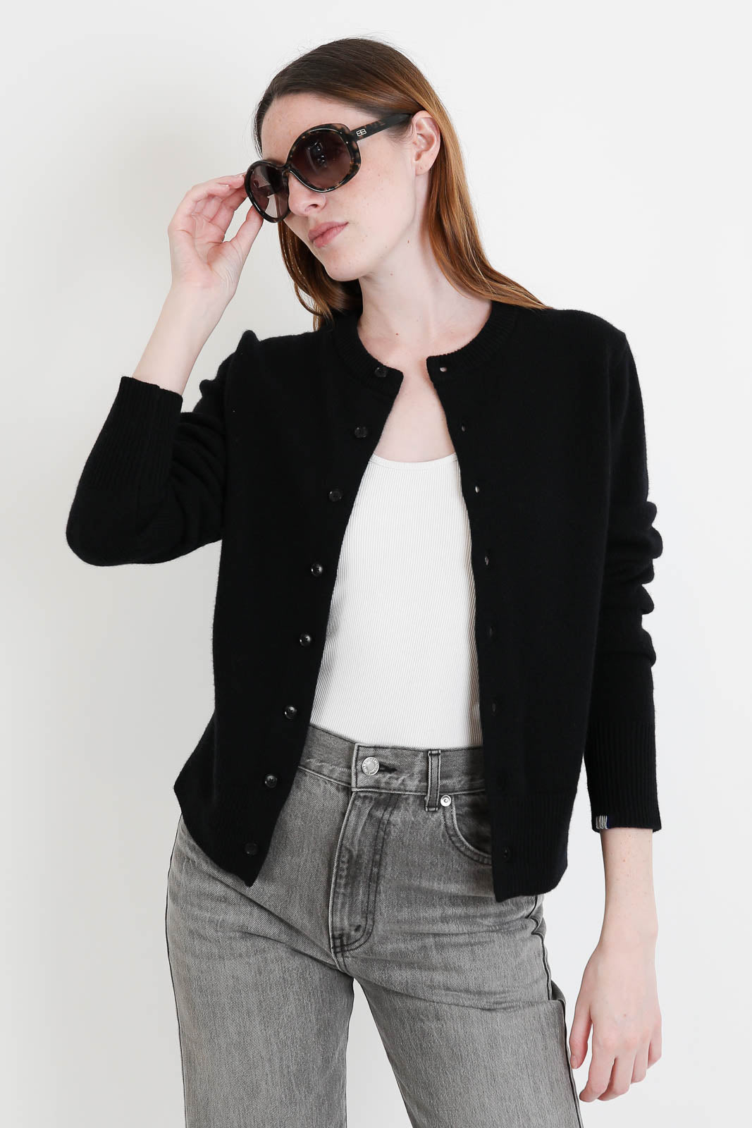Extreme Cashmere, Cardigan Little Lamb in Raven