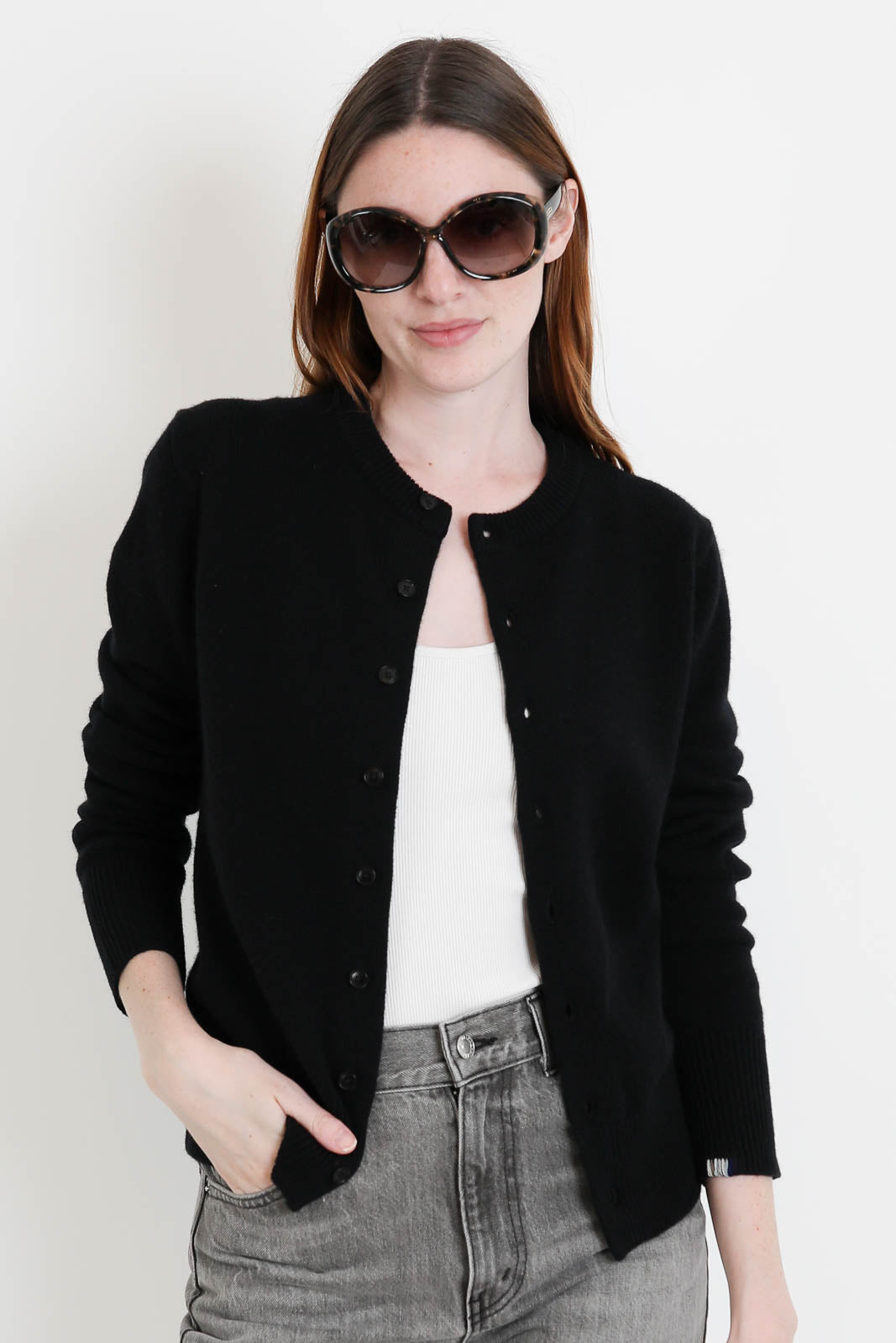 Extreme Cashmere, Cardigan Little Lamb in Raven