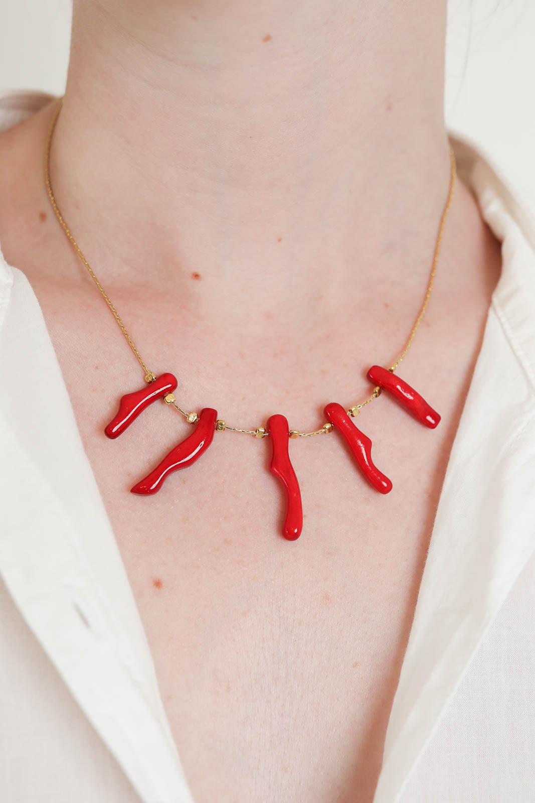 Isabel Marant, Halskette Short Choker in Rot