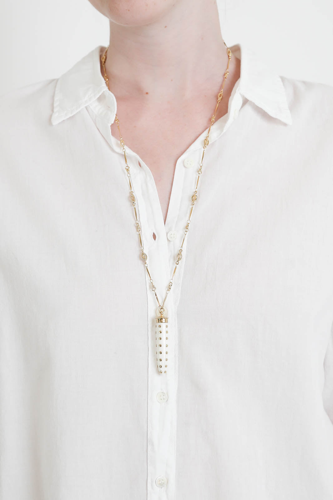 Isabel Marant, Halskette Long in Ecru