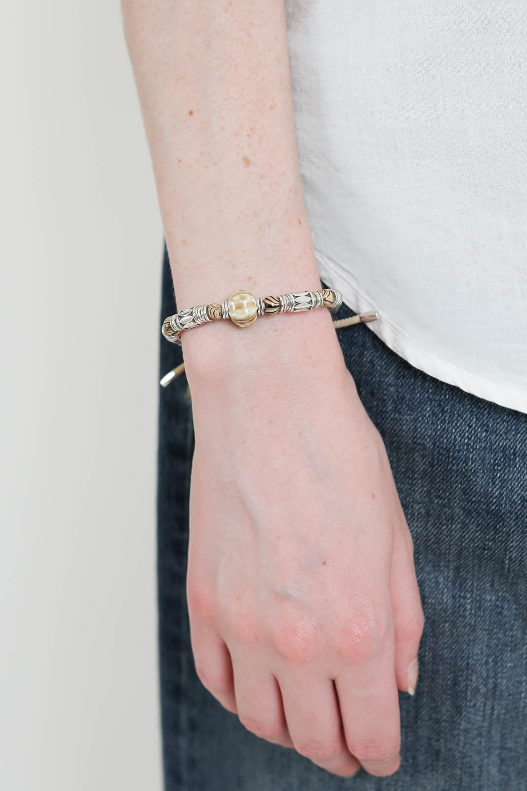 Isabel Marant, Armband Janis in Beige/Silver